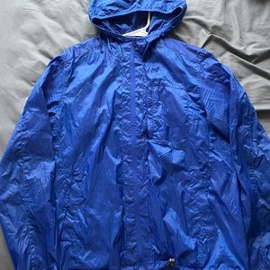Blue windbreaker